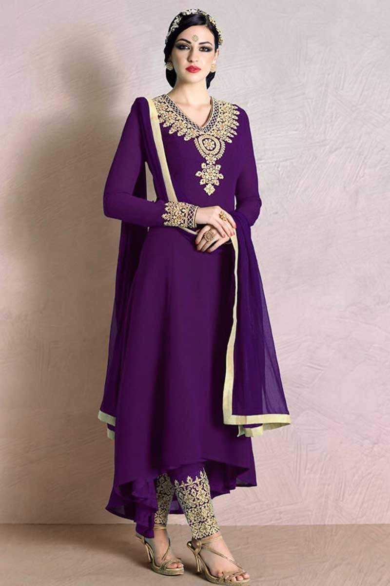 embroidered unstitched palazzo suit